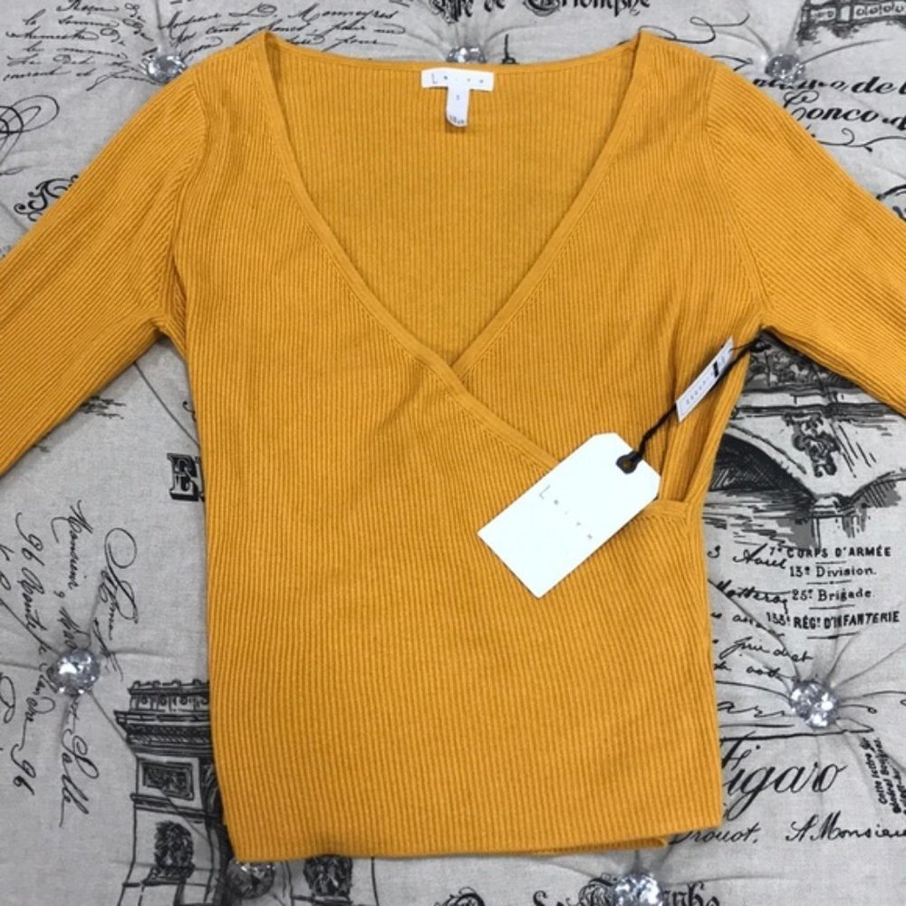 Leith Rib Wrap Sweater - Picture 4 of 6